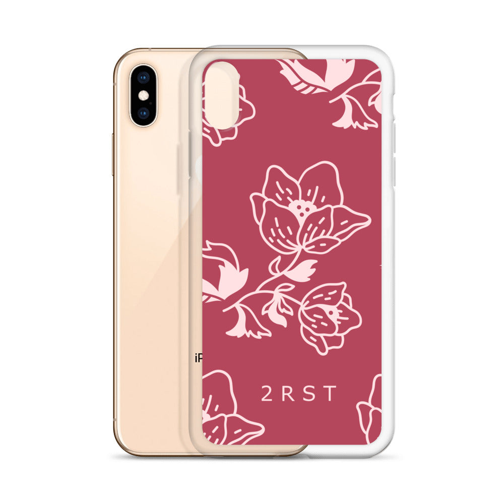 2RST Pink Floral iPhone Case