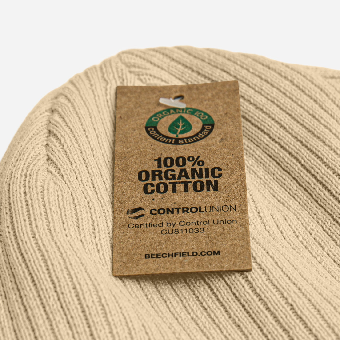 Organic ribbed beanie