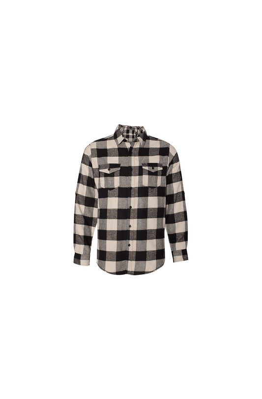 2RST Long-Sleeve-Flannel-Ecru-And-Black