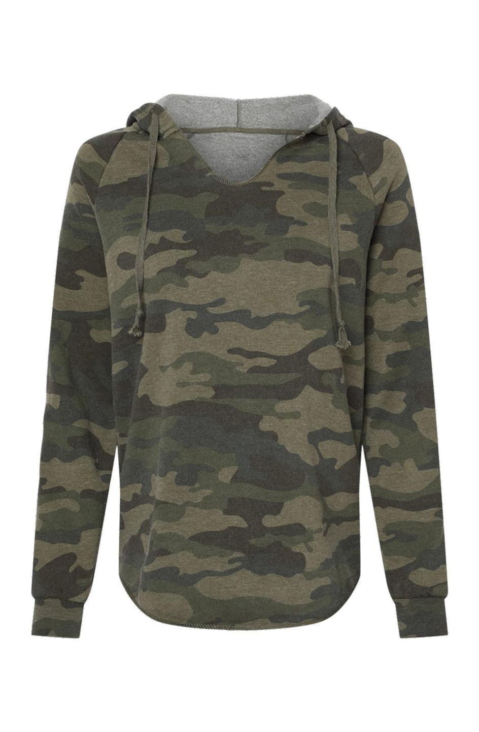 2RST Womens Lightweight Camo Hooded Sweatshirt