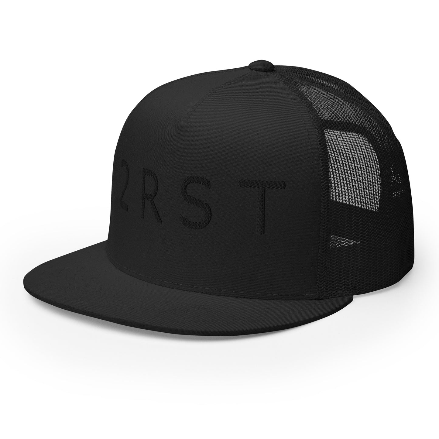 2RST Black on Black Trucker Cap