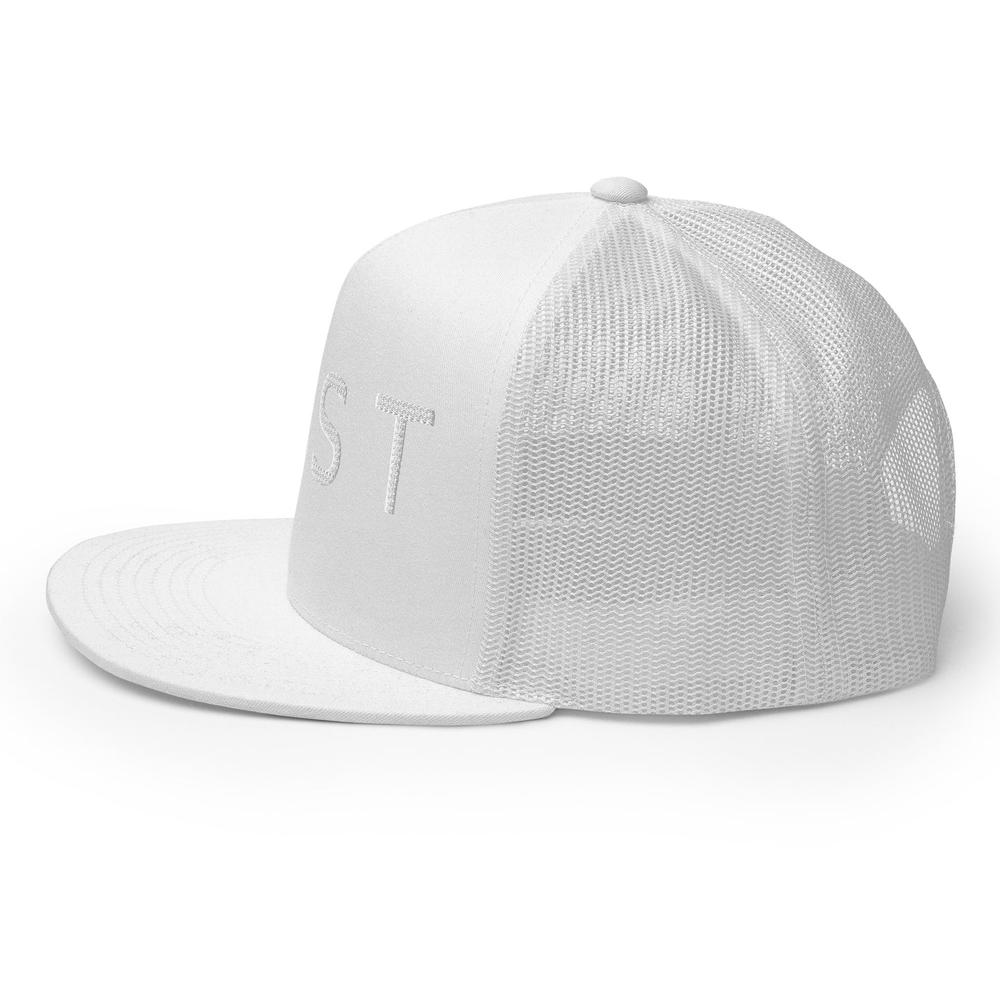 2RST White on White Trucker Cap