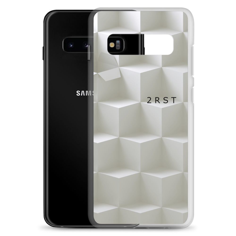 2RST White Geometric Samsung® Case