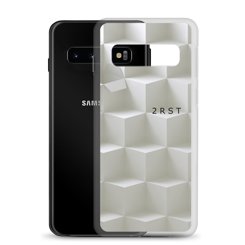 2RST White Geometric Samsung® Case