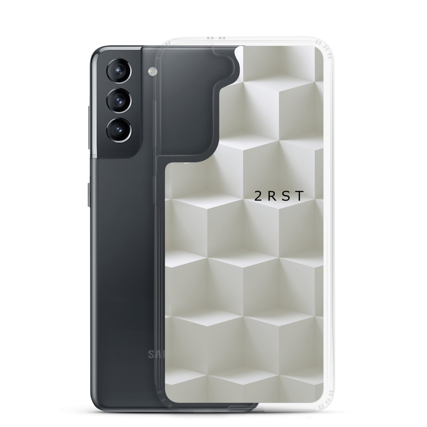 2RST White Geometric Samsung® Case