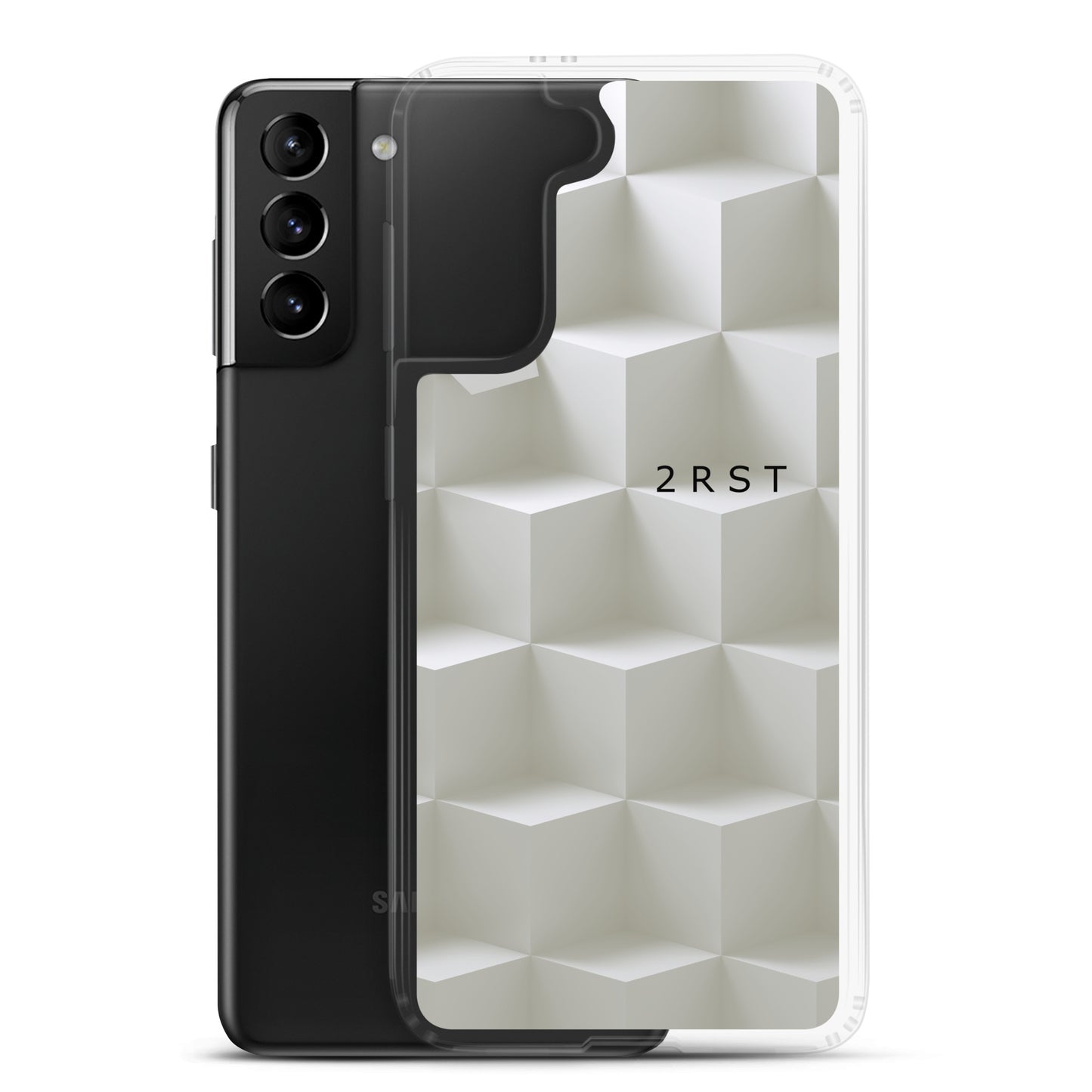 2RST White Geometric Samsung® Case