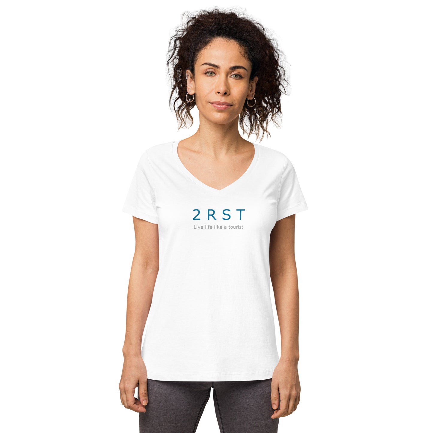 2RST Women’s Fitted V-Neck Tee